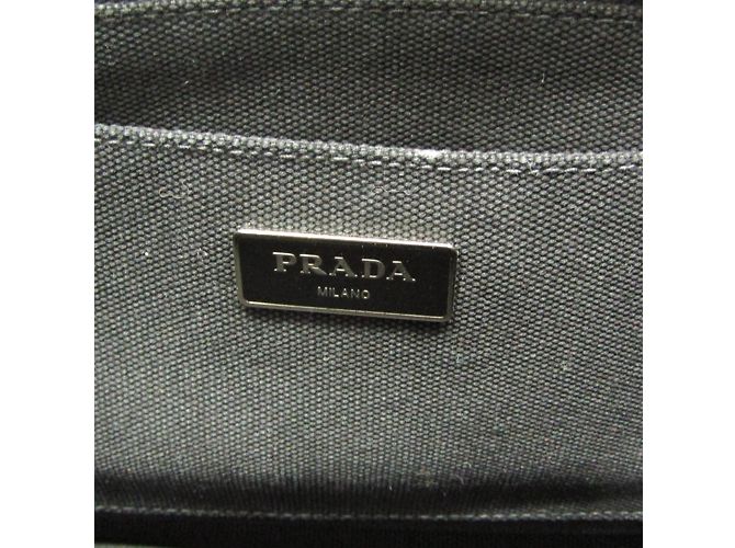 Borsa a mano camouflage Canapa di Prada Marrone Cachi - vista 10
