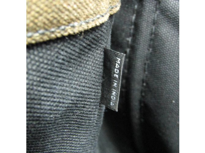 Borsa a mano camouflage Canapa di Prada Marrone Cachi - vista 11