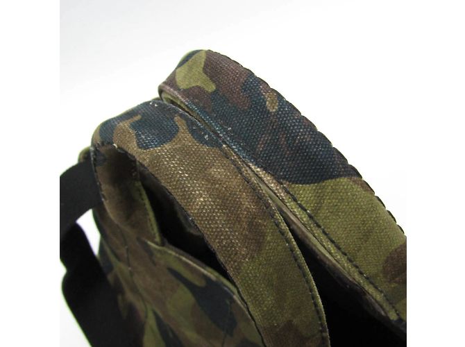 Borsa a mano camouflage Canapa di Prada Marrone Cachi - vista 7