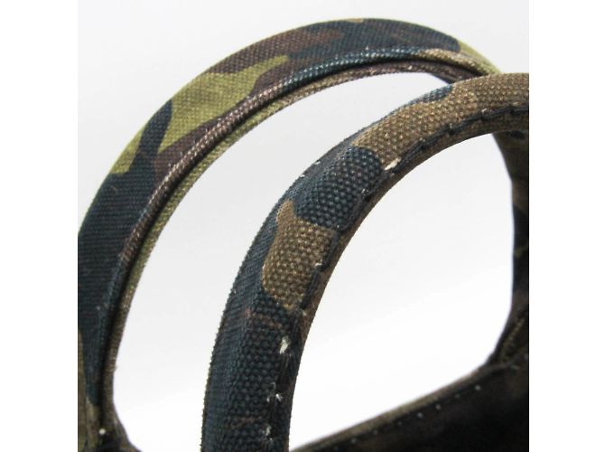 Borsa a mano camouflage Canapa di Prada Marrone Cachi - vista 9