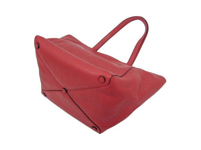 Borsa tote in pelle donna Prada rossa Rosso - vista 2
