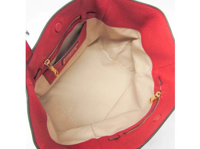 Borsa tote in pelle donna Prada rossa Rosso - vista 3