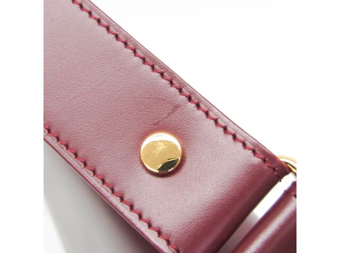 Cartier Must L1000536 Women's Leather Shoulder Bag Dark red - view 11