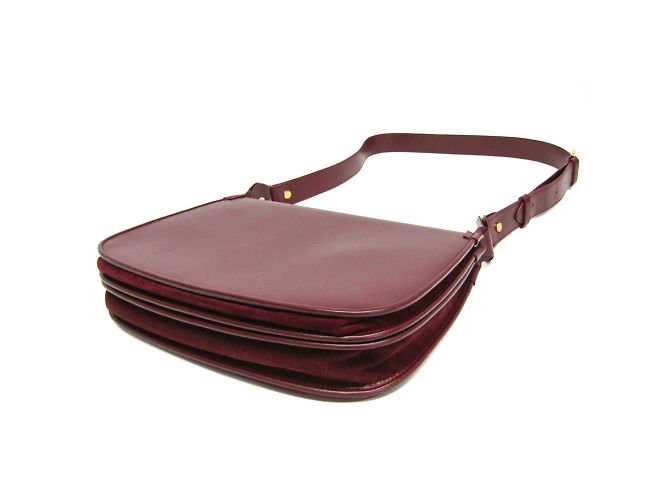 Cartier Must L1000536 Women's Leather Shoulder Bag Dark red - view 3