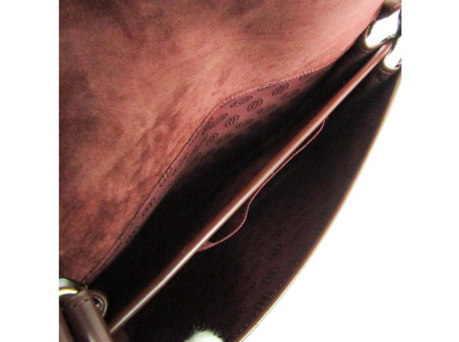 Cartier Must L1000536 Women's Leather Shoulder Bag Dark red - view 4