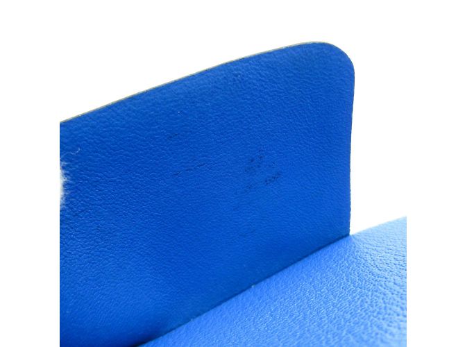 Hermès Hermes Evelyne Fleming Langgeldbörse Blau - Ansicht 11