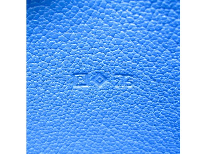 Hermès Hermes Evelyne Fleming Langgeldbörse Blau - Ansicht 15