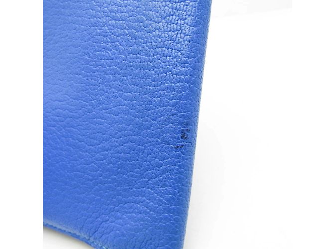 Hermès Hermes Evelyne Fleming Langgeldbörse Blau - Ansicht 4