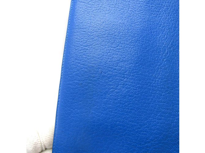 Hermès Hermes Evelyne Fleming Langgeldbörse Blau - Ansicht 5