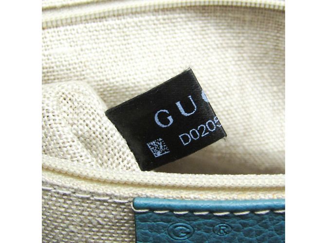 Borsa in pelle da donna Gucci Interlocking G 449659 Blu - vista 13