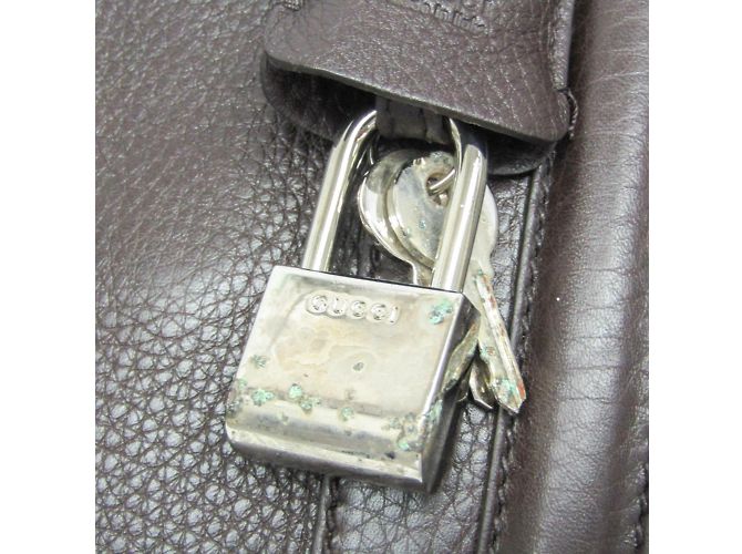 Borsa da lavoro Gucci 231850 Marrone scuro - vista 11