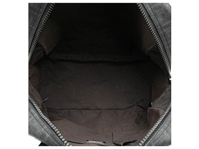 Fendi Graue Zucca beschichtete Canvas-Handtasche Braun Anthrazitgrau - Ansicht 4