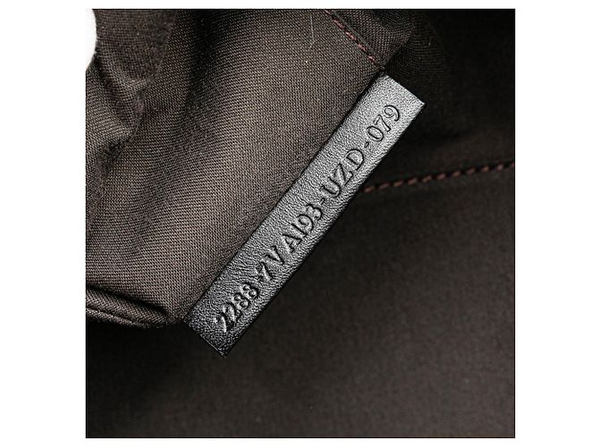 Fendi Graue Zucca beschichtete Canvas-Handtasche Braun Anthrazitgrau - Ansicht 6