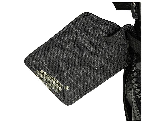 Fendi Graue Zucca beschichtete Canvas-Handtasche Braun Anthrazitgrau - Ansicht 9