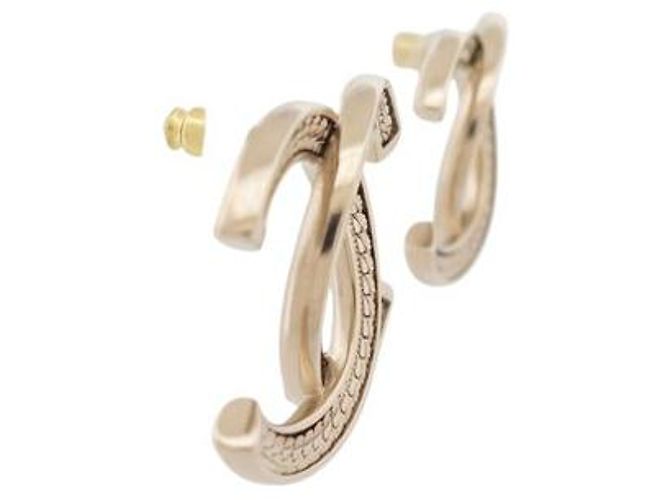 NEUE CHANEL CC LOGO METALLKETTEN-OHRRINGE Golden - Ansicht 2