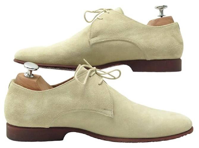 Hermès NUOVE SCARPE HERMES DERBY 2 OCCHIELLI 40.5 41 CUOIO BEIGE - vista 2