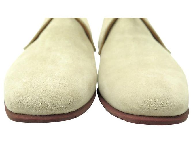 Hermès NUOVE SCARPE HERMES DERBY 2 OCCHIELLI 40.5 41 CUOIO BEIGE - vista 4