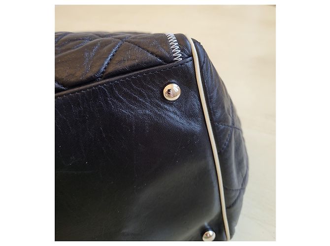 Borsa tote Chanel in pelle nera Nero - vista 7