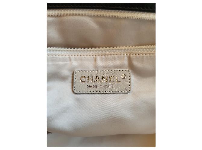 Borsa tote Chanel in pelle nera Nero - vista 9