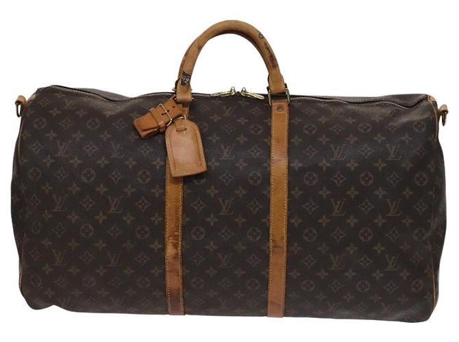 LOUIS VUITTON Monogram Keepall Bandouliere 60 Borsa Boston M41412 LV Auth 107049 Monogramma - vista 13