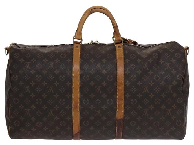 LOUIS VUITTON Monogram Keepall Bandouliere 60 Borsa Boston M41412 LV Auth 107049 Monogramma - vista 2