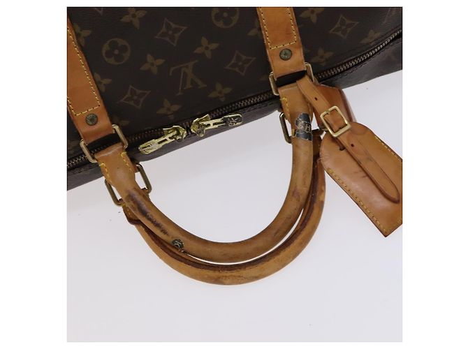 LOUIS VUITTON Monogram Keepall Bandouliere 60 Borsa Boston M41412 LV Auth 107049 Monogramma - vista 7