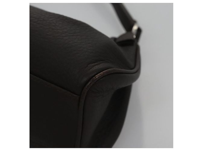 Bulgari Borsa a mano in pelle marrone BVLGARI Auth yk17514 - vista 15
