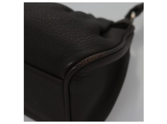 Bulgari Borsa a mano in pelle marrone BVLGARI Auth yk17514 - vista 17