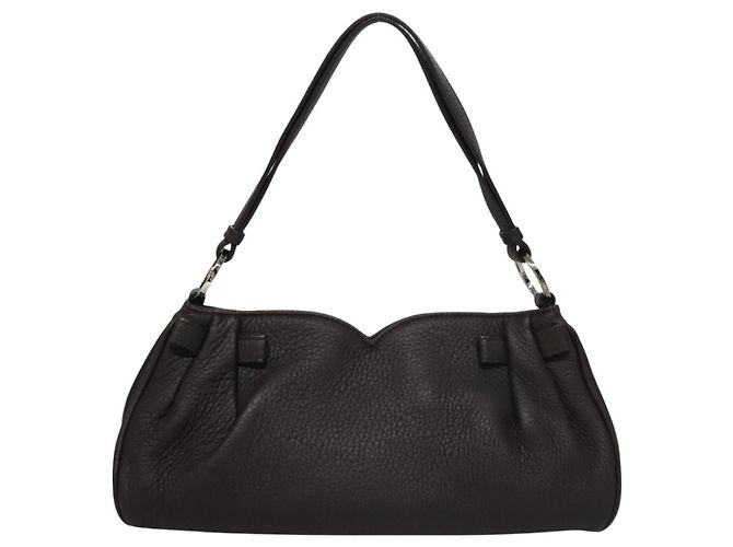 Bulgari Borsa a mano in pelle marrone BVLGARI Auth yk17514 - vista 2