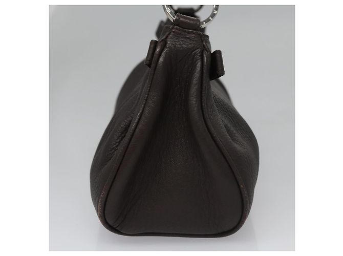 Bulgari Borsa a mano in pelle marrone BVLGARI Auth yk17514 - vista 5