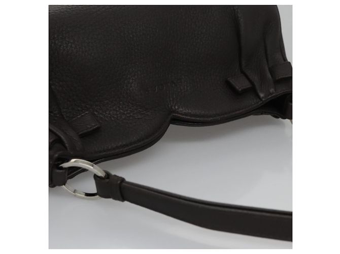 Bulgari Borsa a mano in pelle marrone BVLGARI Auth yk17514 - vista 7