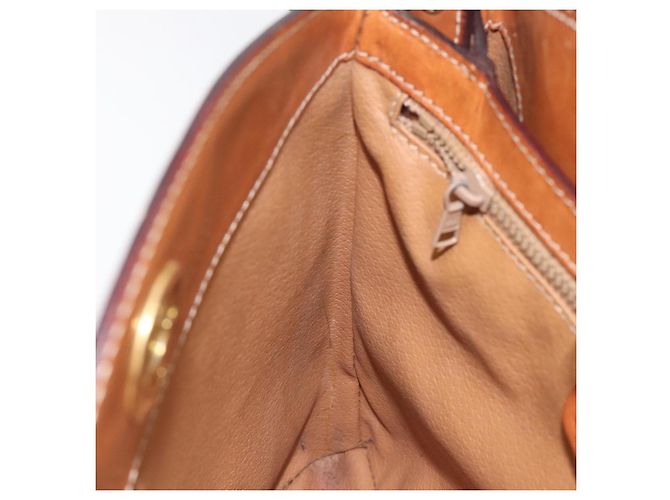 Céline Borsa a spalla in tela Macadam CELINE in pelle PVC marrone oro Auth BD091 D'oro - vista 21