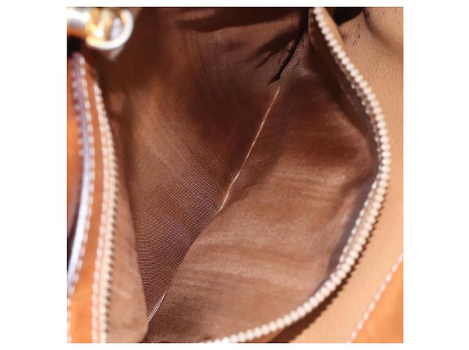 Céline Borsa a spalla in tela Macadam CELINE in pelle PVC marrone oro Auth BD091 D'oro - vista 22
