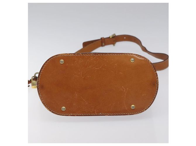 Céline Borsa a spalla in tela Macadam CELINE in pelle PVC marrone oro Auth BD091 D'oro - vista 5