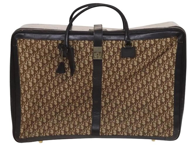 Valigia in tela Trotter Christian Dior marrone Auth 115962 - vista 13