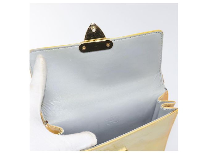 LOUIS VUITTON Monogram Vernis Borsa a Mano Spring Street Grigio M91029 LV Auth MY048 - vista 10