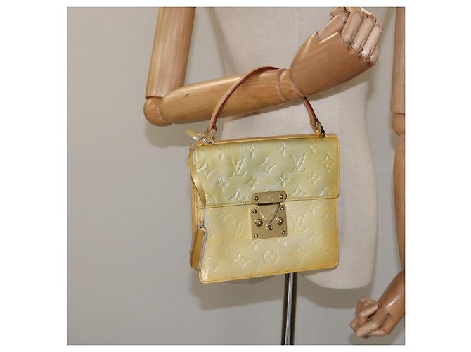 LOUIS VUITTON Monogram Vernis Borsa a Mano Spring Street Grigio M91029 LV Auth MY048 - vista 22