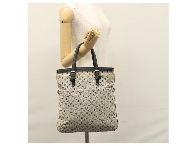 LOUIS VUITTON Borsa Tote Mini Franoise Monogram 2way Blu M92208 LV Auth MY037 - vista 23