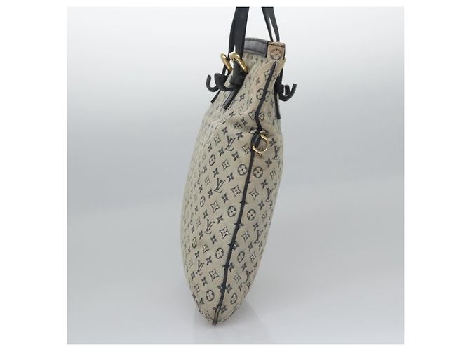 LOUIS VUITTON Borsa Tote Mini Franoise Monogram 2way Blu M92208 LV Auth MY037 - vista 3