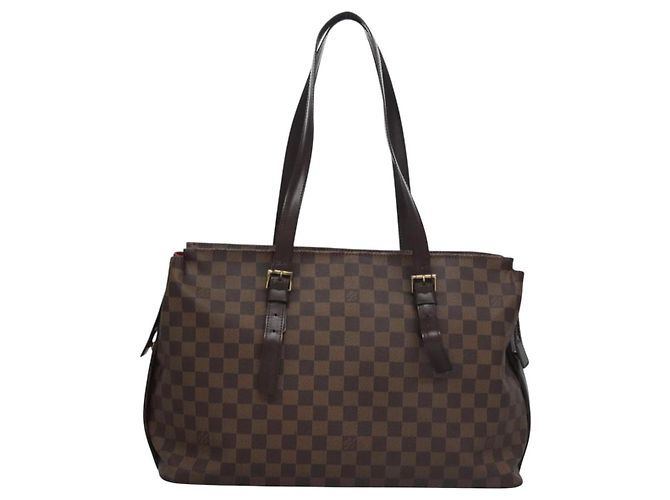 LOUIS VUITTON Borsa Tote Chelsea Damier Ebene N51119 LV Auth ep7701 - vista 13