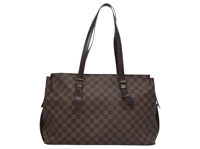 LOUIS VUITTON Borsa Tote Chelsea Damier Ebene N51119 LV Auth ep7701 - vista 2