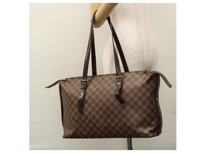 LOUIS VUITTON Borsa Tote Chelsea Damier Ebene N51119 LV Auth ep7701 - vista 25