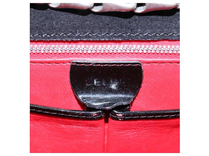 Céline Borsa a Spalla CELINE Chain Smalto Nero Argento Auth ar13323 - vista 22