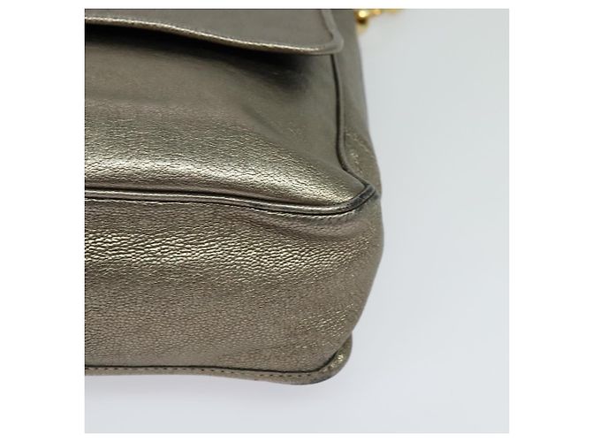 LOEWE Borsa a Spalla Anagram Pelle Oro Auth am7935 D'oro - vista 15