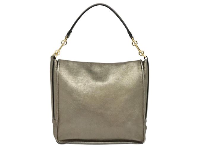 LOEWE Borsa a Spalla Anagram Pelle Oro Auth am7935 D'oro - vista 2