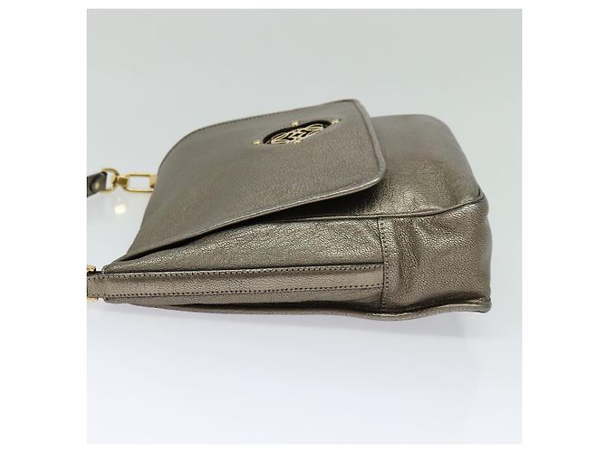 LOEWE Borsa a Spalla Anagram Pelle Oro Auth am7935 D'oro - vista 3