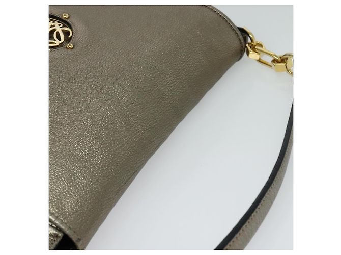 LOEWE Borsa a Spalla Anagram Pelle Oro Auth am7935 D'oro - vista 6