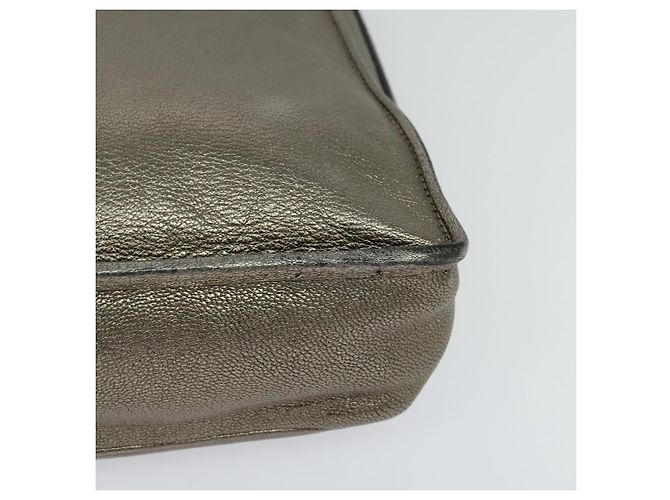 LOEWE Borsa a Spalla Anagram Pelle Oro Auth am7935 D'oro - vista 9