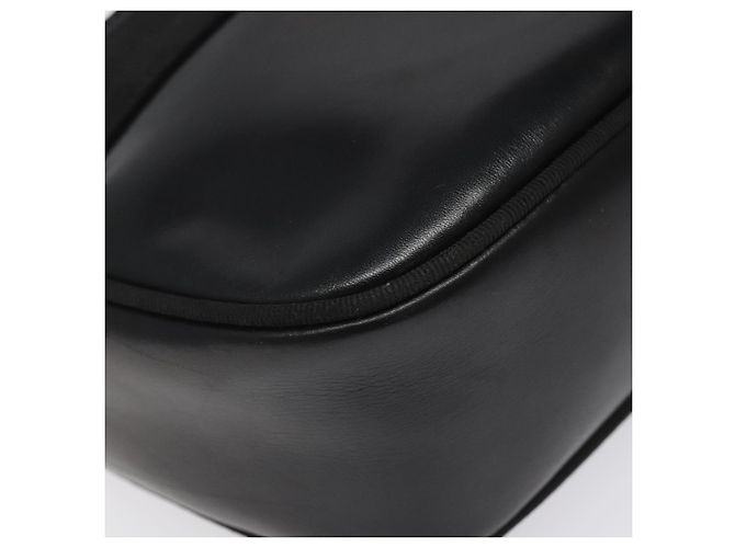 Borsa a Spalla Vala in Pelle Nera e Oro Salvatore Ferragamo Auth am7884 - vista 15