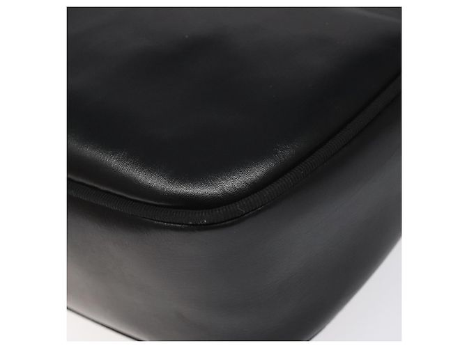 Borsa a Spalla Vala in Pelle Nera e Oro Salvatore Ferragamo Auth am7884 - vista 16
